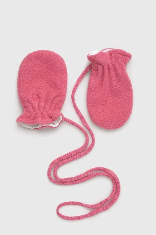 розовый Детские перчатки United Colors of Benetton Для девочек