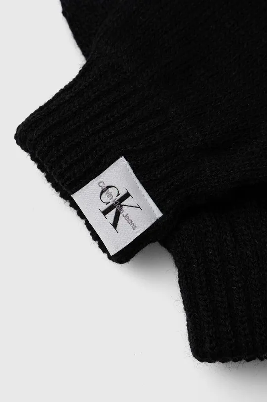 Παιδικά γάντια Calvin Klein Jeans μαύρο