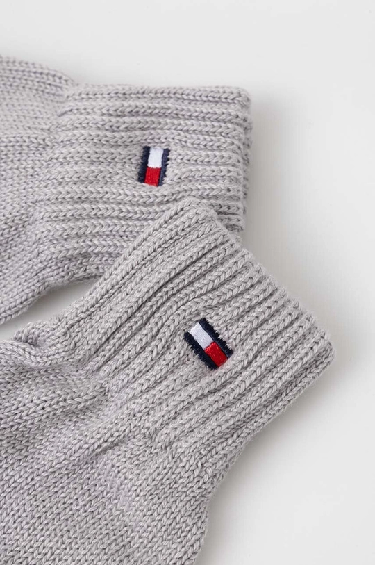 Otroške rokavice Tommy Hilfiger siva