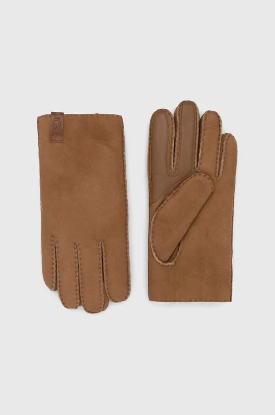 hnedá Semišové rukavice UGG Pánsky