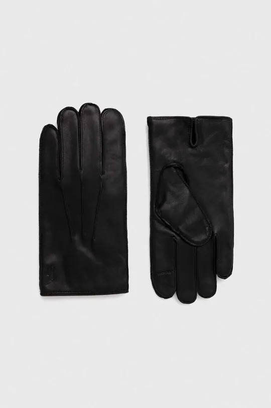 μαύρο Δερμάτινα γάντια Polo Ralph Lauren Ανδρικά