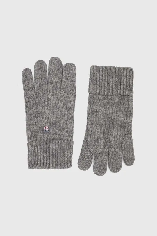 sivá Vlnené rukavice Gant Unisex