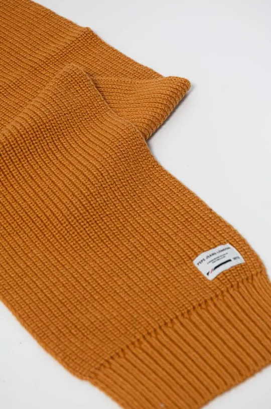 Детский шарф с примесью шерсти Pepe Jeans оранжевый