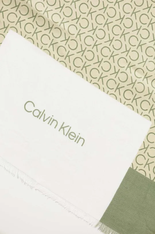 Μεγάλο κασκόλ Calvin Klein πράσινο