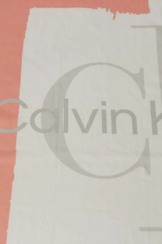 Βαμβακερό μαντήλι Calvin Klein Jeans ροζ