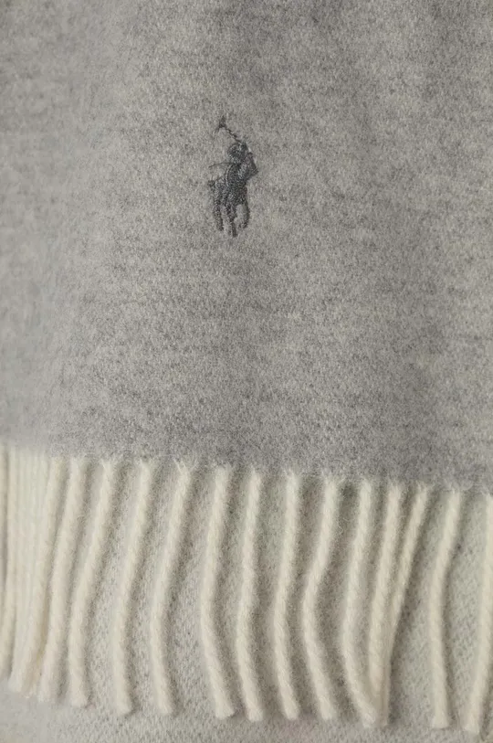 Polo Ralph Lauren szalik wełniany szary