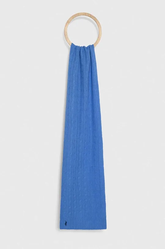 блакитний Вовняний шарф Polo Ralph Lauren Жіночий