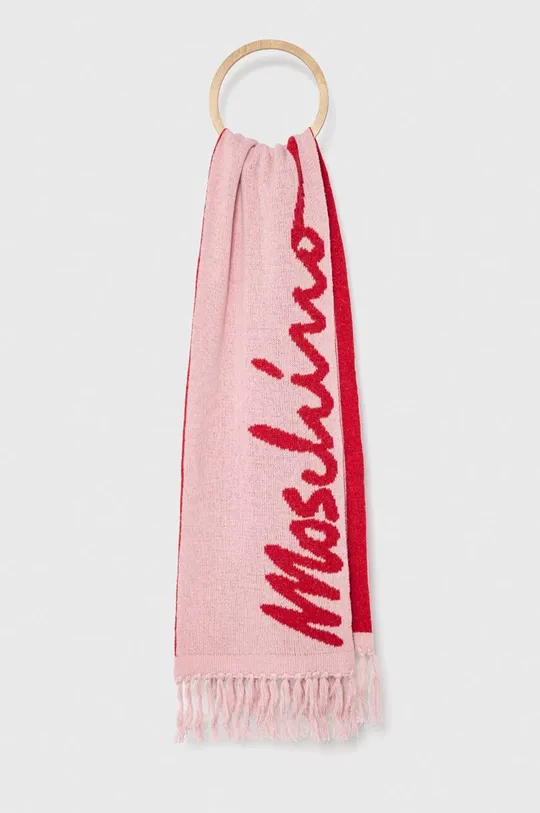 рожевий Вовняний шарф Moschino Жіночий