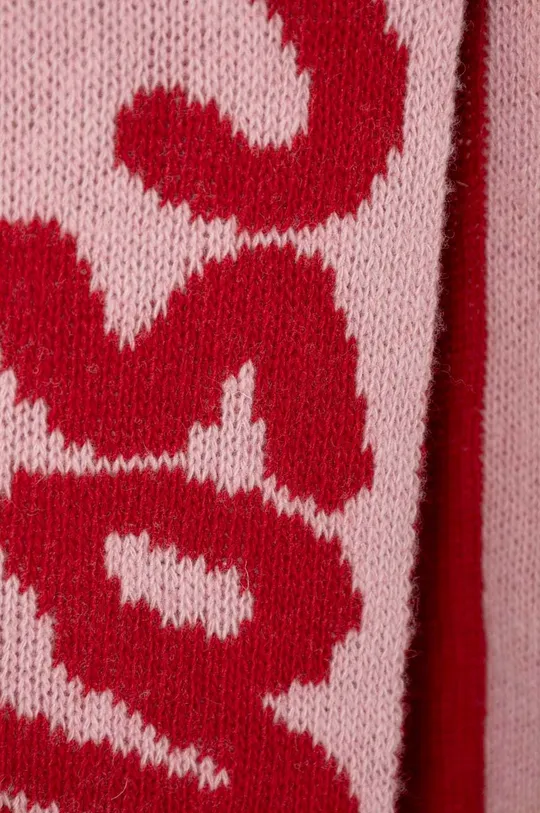 Moschino sciarpa in lana rosa