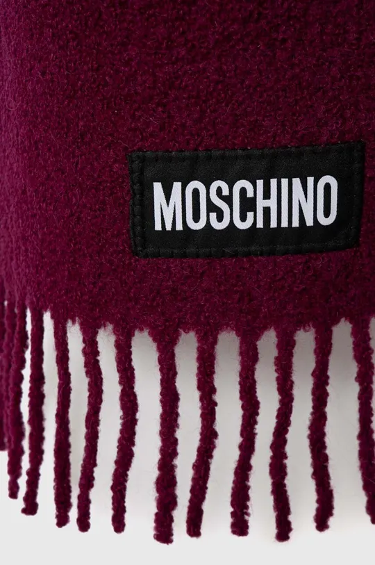 Вовняний шарф Moschino бордо