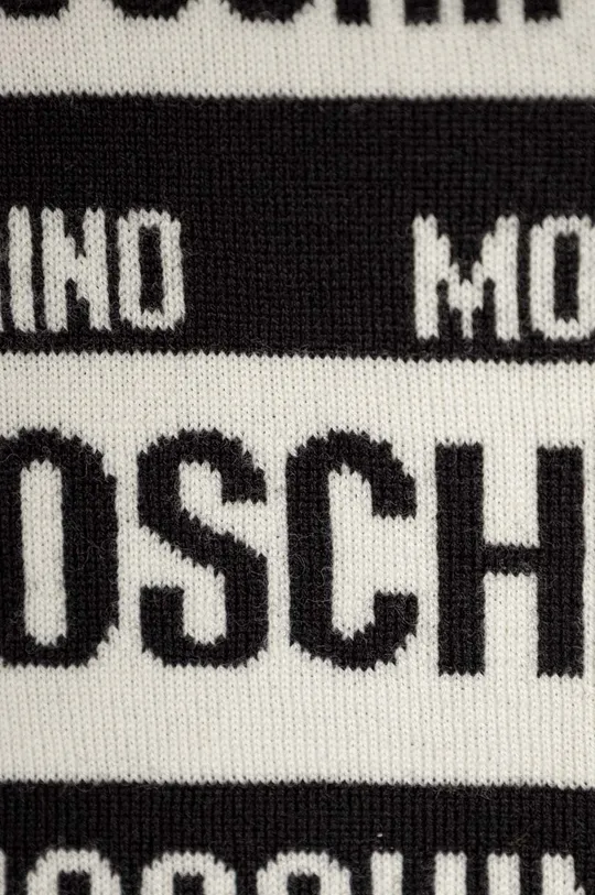 Вовняний шарф Moschino білий