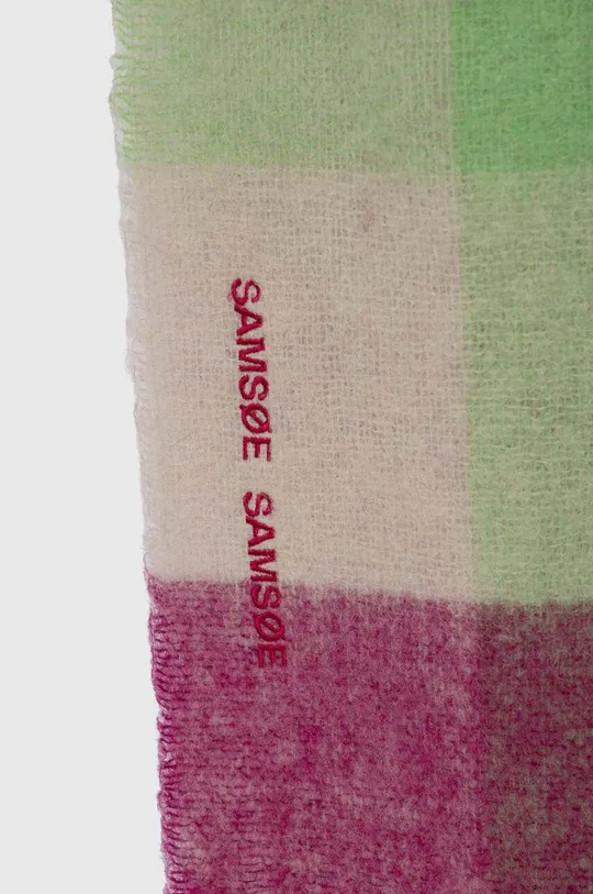 Samsoe Samsoe sciarpa in lana rosa