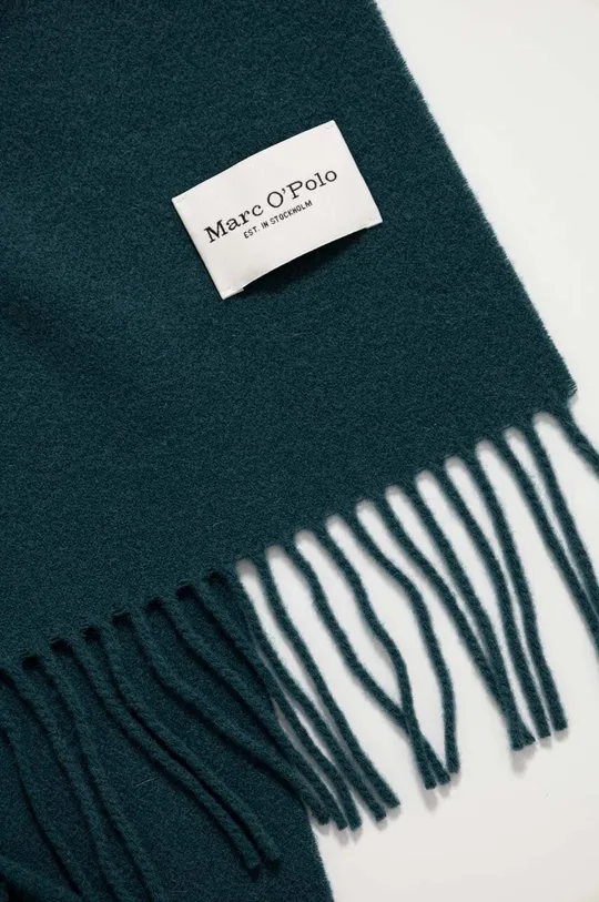 Шерстяной шарф Marc O'Polo зелёный