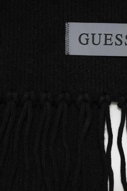 Guess sciarpacon aggiunta di lana nero