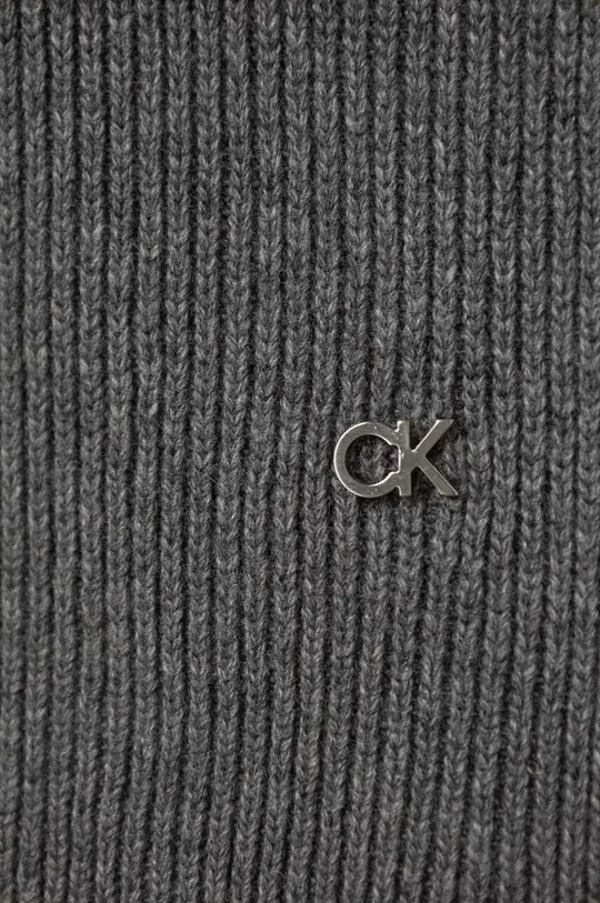 Calvin Klein sciarpacon aggiunta di lana grigio