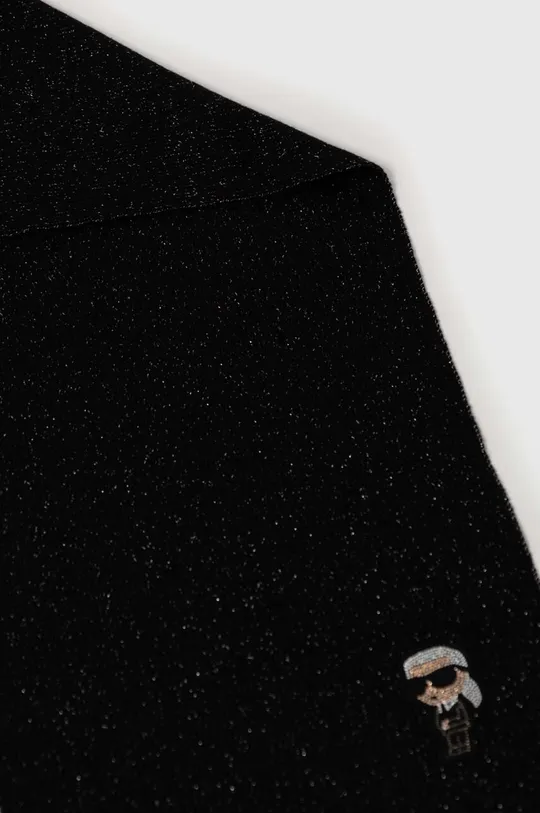 Karl Lagerfeld sciarpa in lana nero