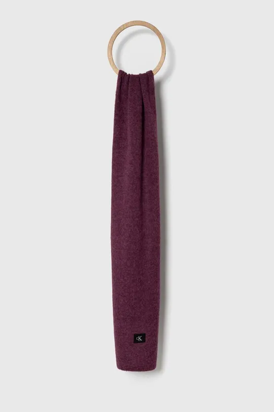 фіолетовий Вовняний шарф Calvin Klein Jeans Жіночий