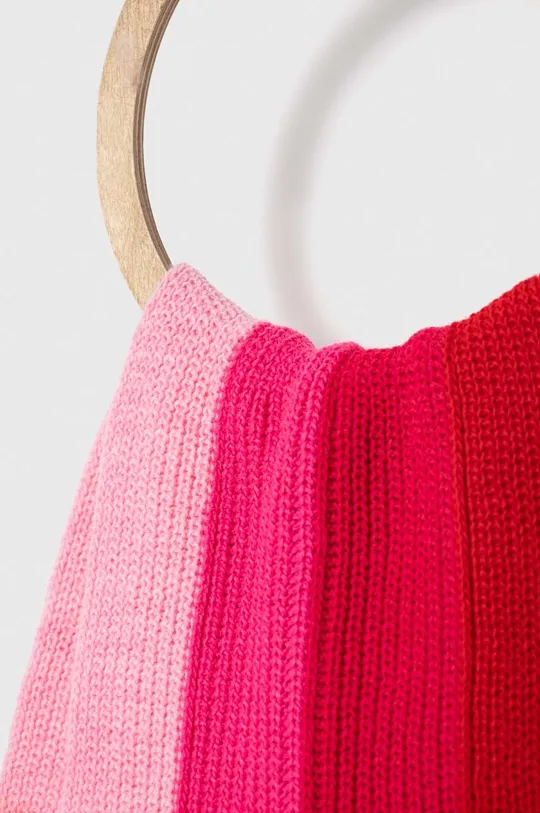 Дитячий шарф United Colors of Benetton рожевий