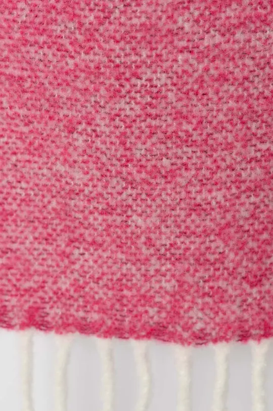 Дитячий шарф з домішкою вовни United Colors of Benetton рожевий