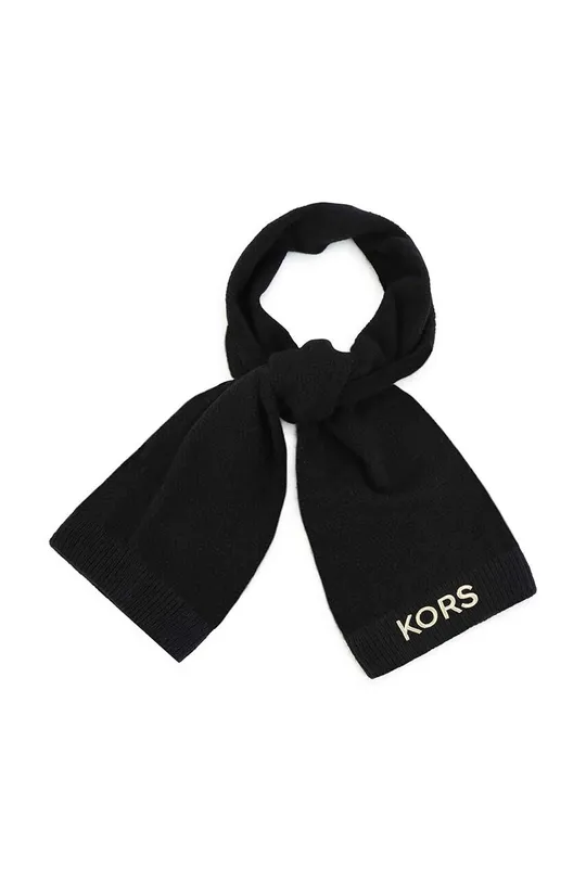 Дитячий шарф з домішкою вовни Michael Kors чорний