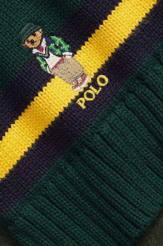 Detská bavlnená šatka Polo Ralph Lauren zelená