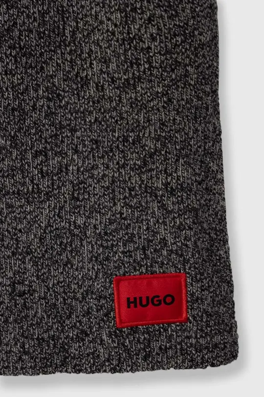 Вовняний шарф HUGO сірий