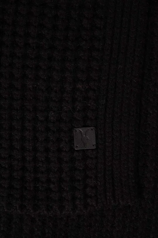AllSaints sciarpacon aggiunta di lana nero