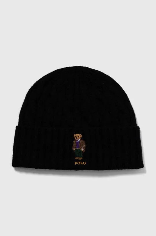 Polo Ralph Lauren czapka i szalik wełniany czarny