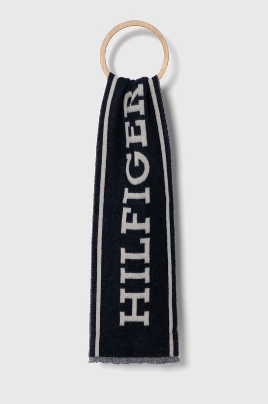 tmavomodrá Vlnený šál Tommy Hilfiger Pánsky