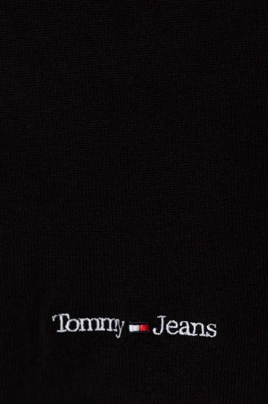 Κασκόλ Tommy Jeans μαύρο