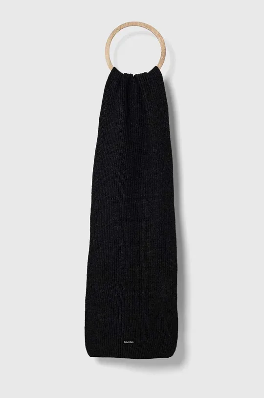 серый Шерстяной шарф Calvin Klein Мужской