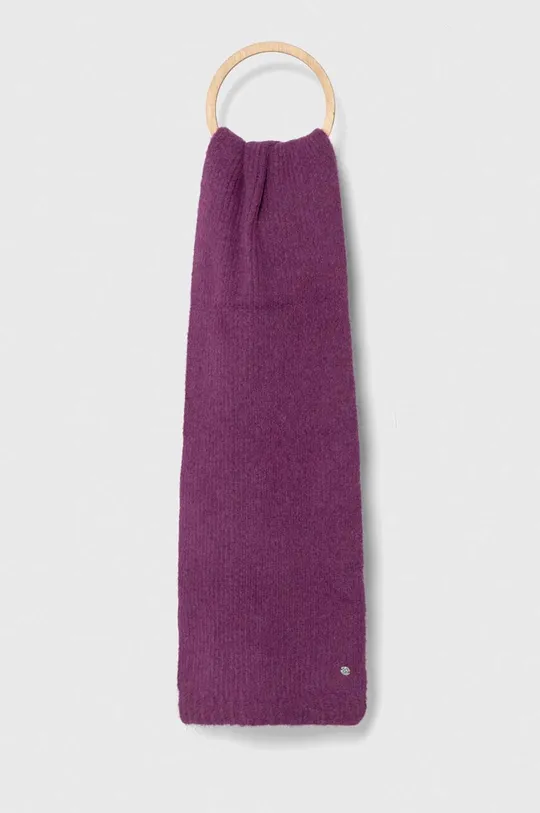 fioletowy Granadilla szalik z domieszką wełny Unisex