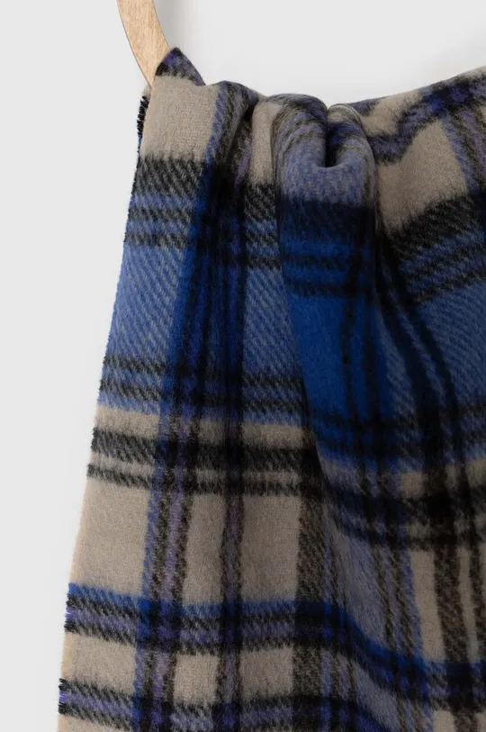 Ader Error wool scarf Revint Plaid Muffler blue