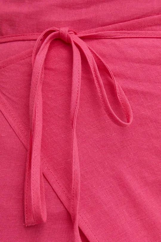 ροζ Λινή φούστα Résumé
