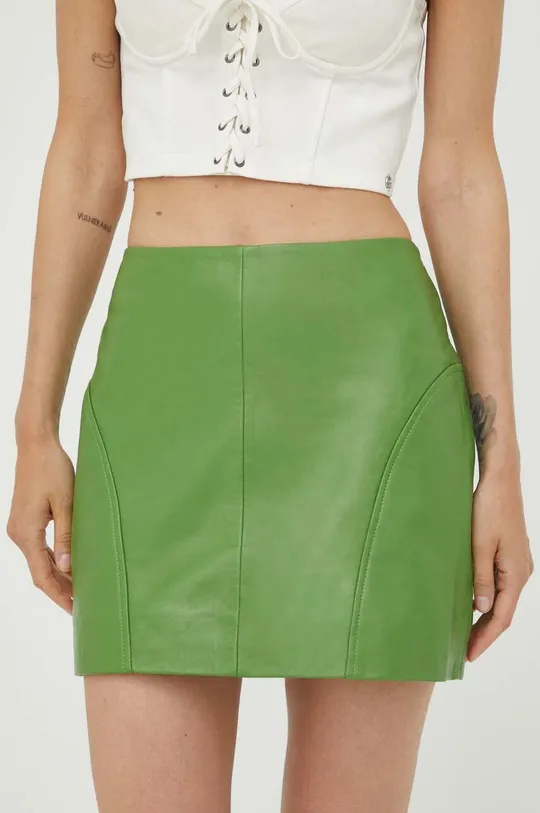 zelená Kožená sukňa Remain