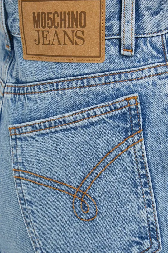 niebieski Moschino Jeans spódnica jeansowa