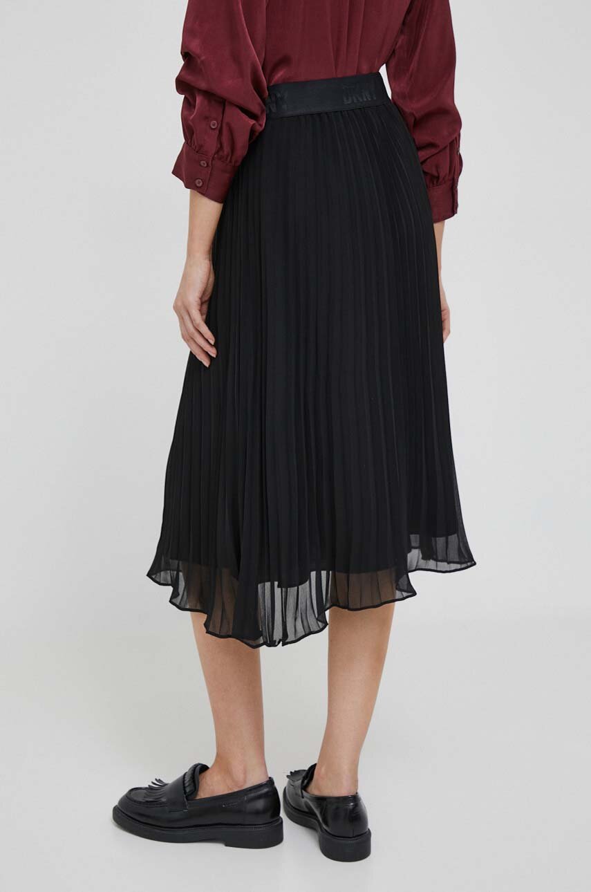 Юбка Dkny цвет чёрный midi расклешённая | ANSWEAR.ua