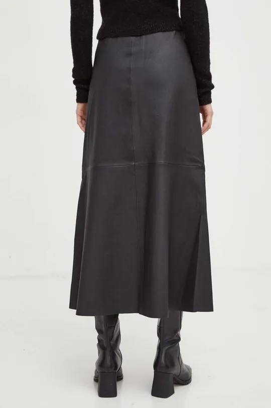 čierna Kožená sukňa By Malene Birger