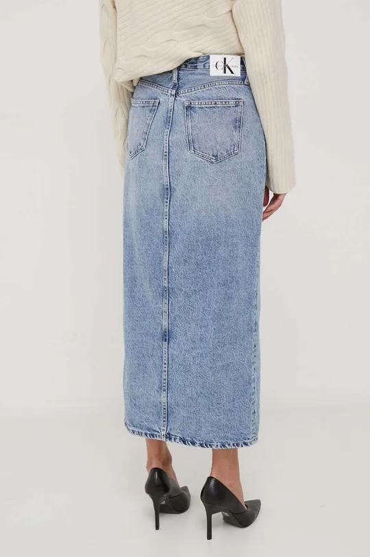 Rifľová sukňa Calvin Klein 100 % Bavlna