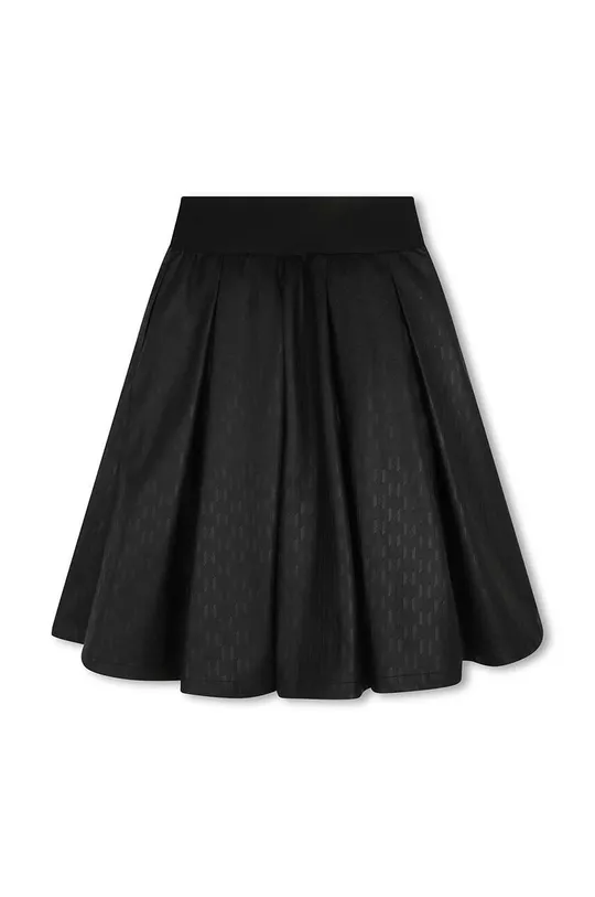 crna Dječje pamučna haljina Karl Lagerfeld Za djevojčice