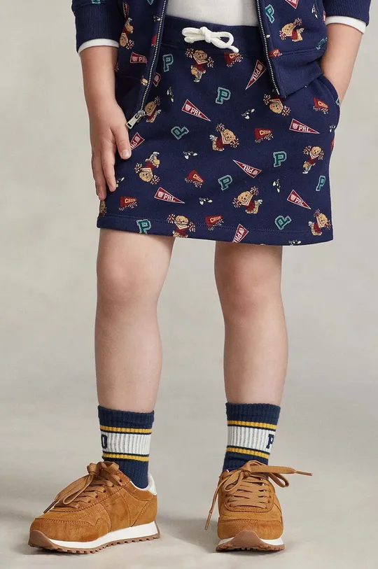 granatowy Polo Ralph Lauren spódnica dziecięca Dziewczęcy