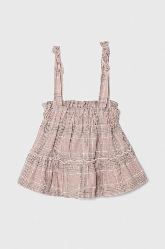 Pamučna haljina za bebe Jamiks roza