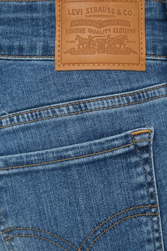 niebieski Levi's jeansy 711 Double Button