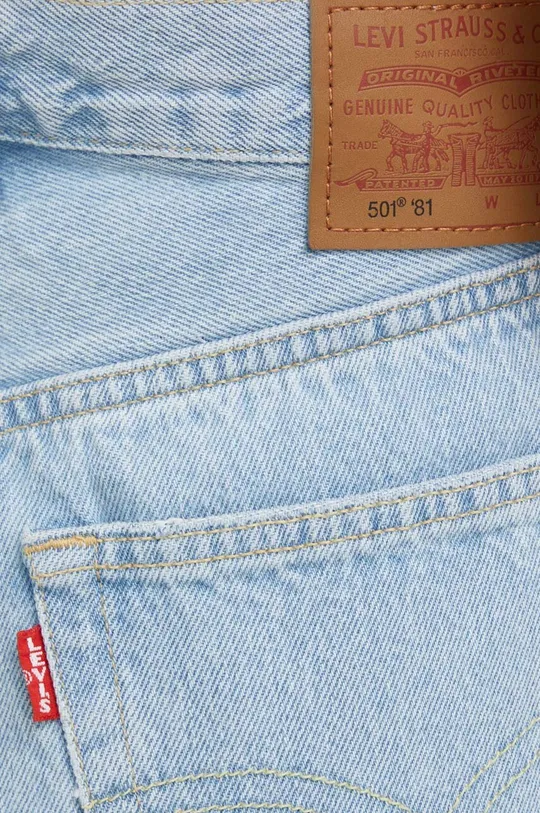 niebieski Levi's jeansy 501 81