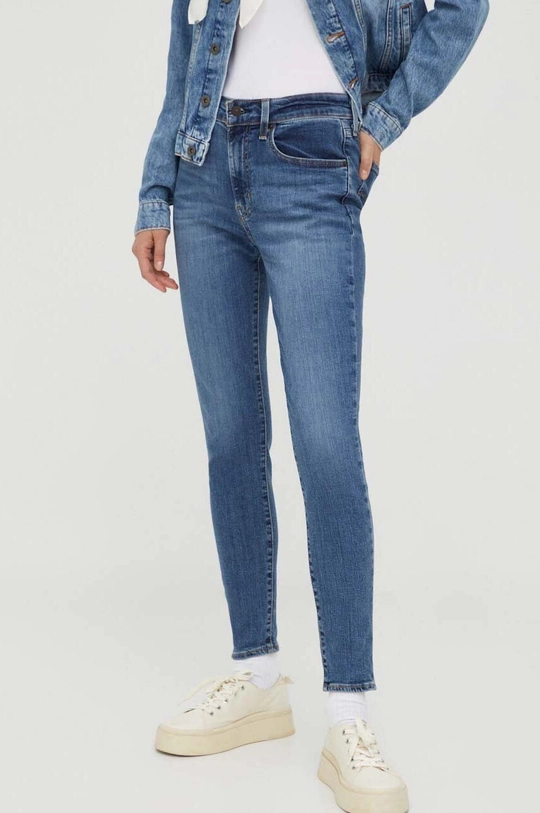 Levi's jeansy 721 HIGH RISE SKINNY niebieski