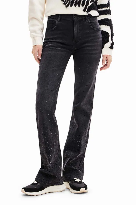 czarny Desigual jeansy x Disney Damski