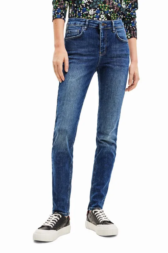 niebieski Desigual jeansy Damski