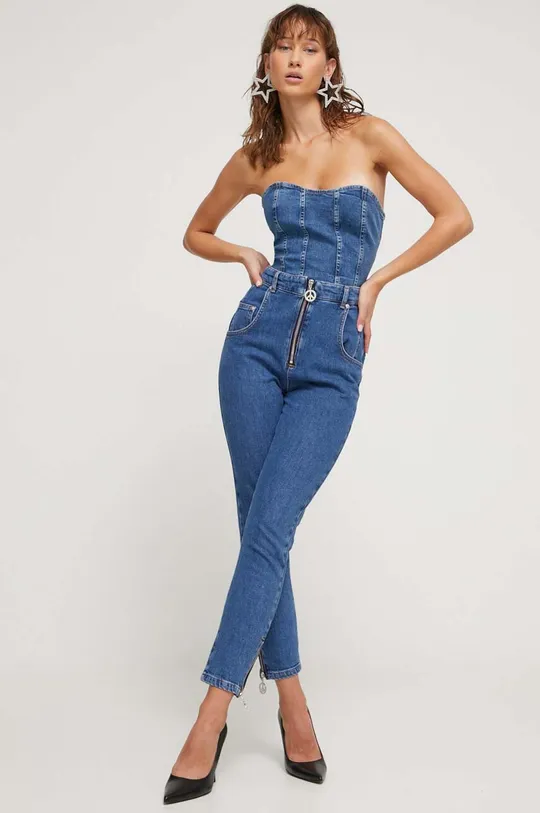 μπλε Τζιν παντελόνι Moschino Jeans Γυναικεία