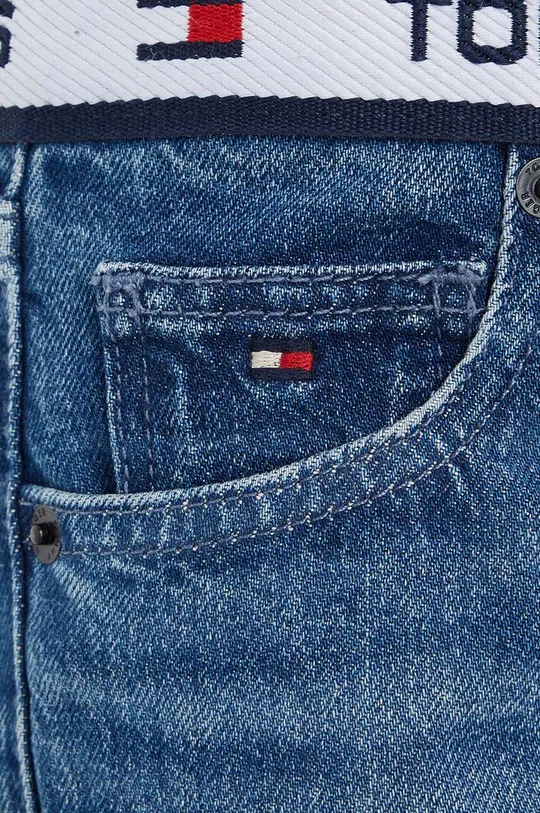 granatowy Tommy Hilfiger jeansy dziecięce Girlfriend Monotype