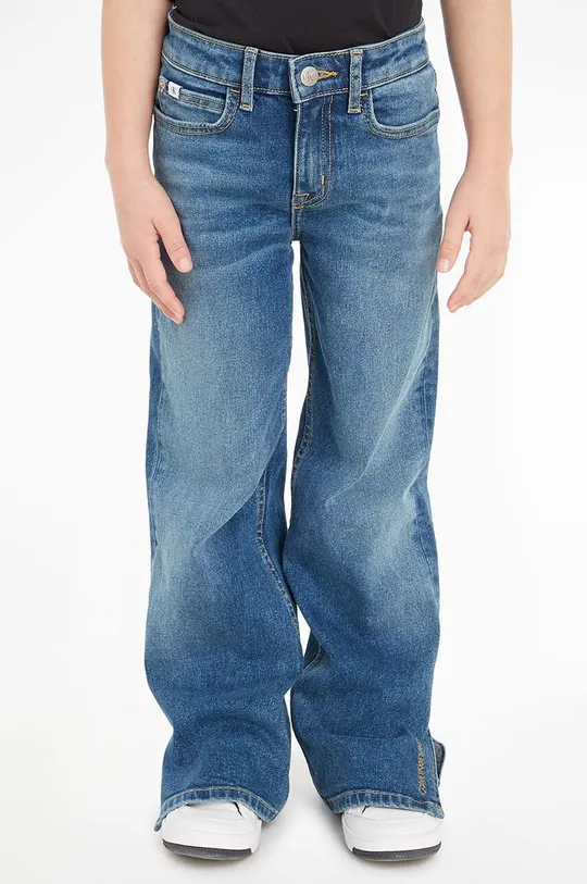 plava Traperice Calvin Klein Jeans Za djevojčice